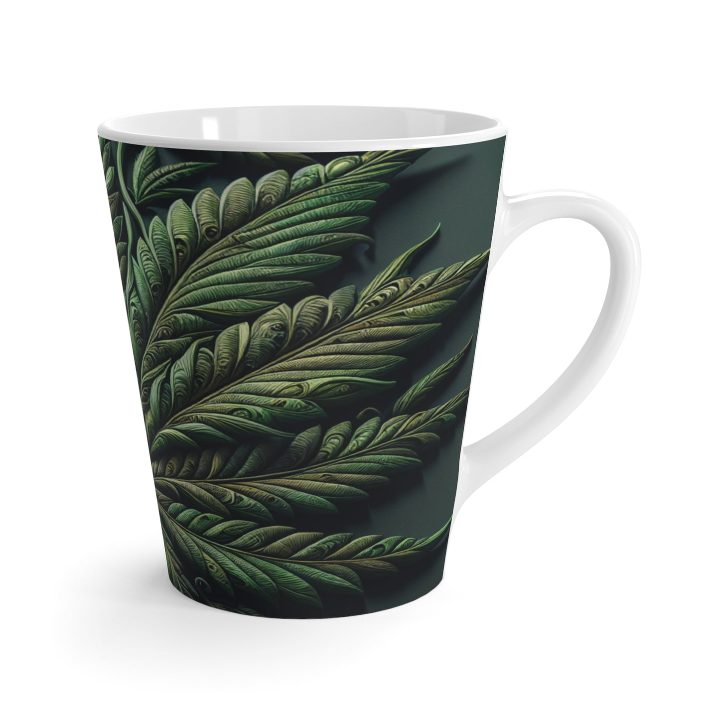 Green Leaf Latte Mug