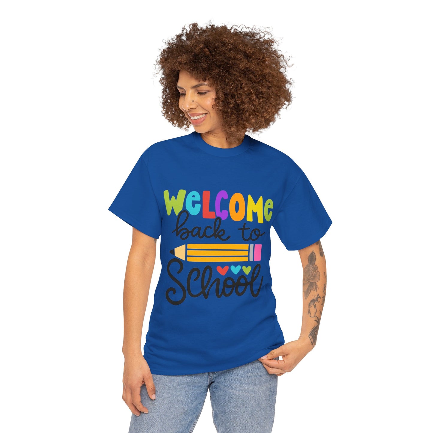 Welcome Back To School Unisex Heavy Cotton Tee