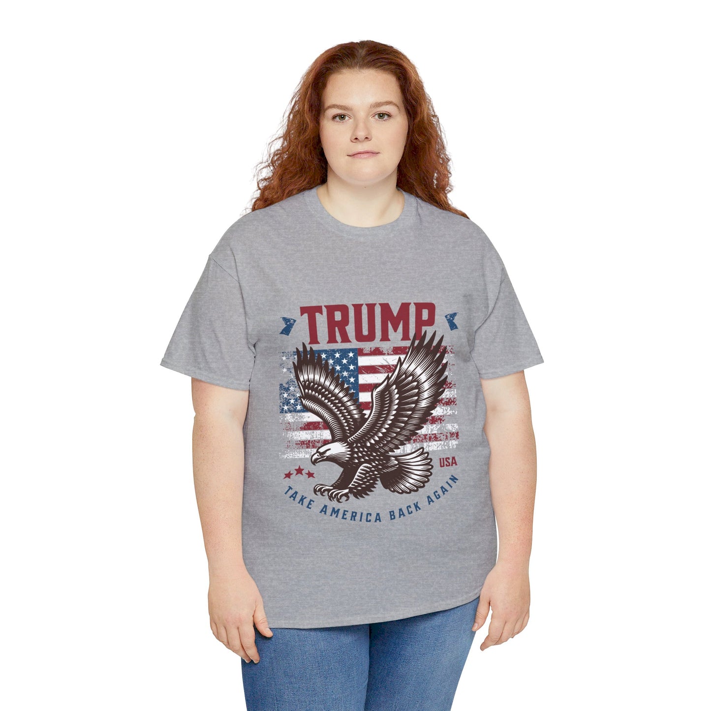 Trump MAGA Eagle Unisex Heavy Cotton Tee