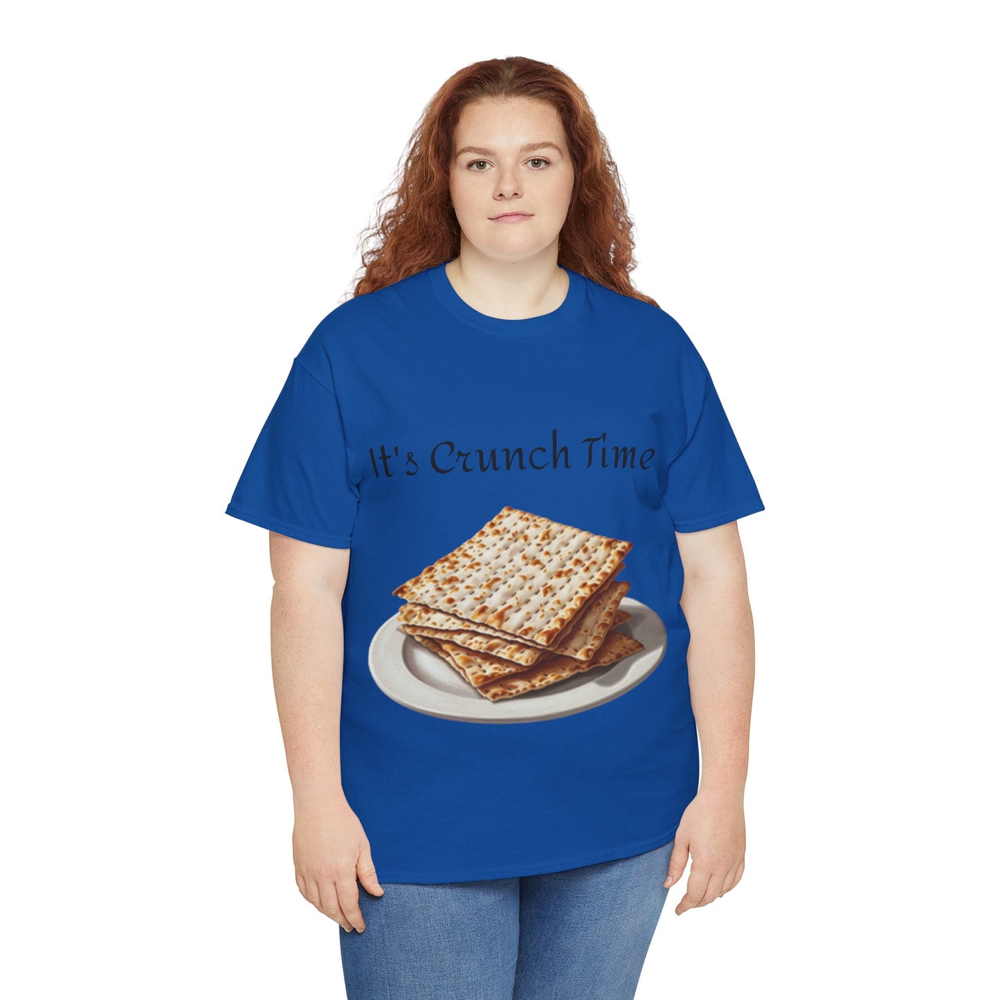 It's Crunch Time Matza Unisex Heavy Cotton Tee