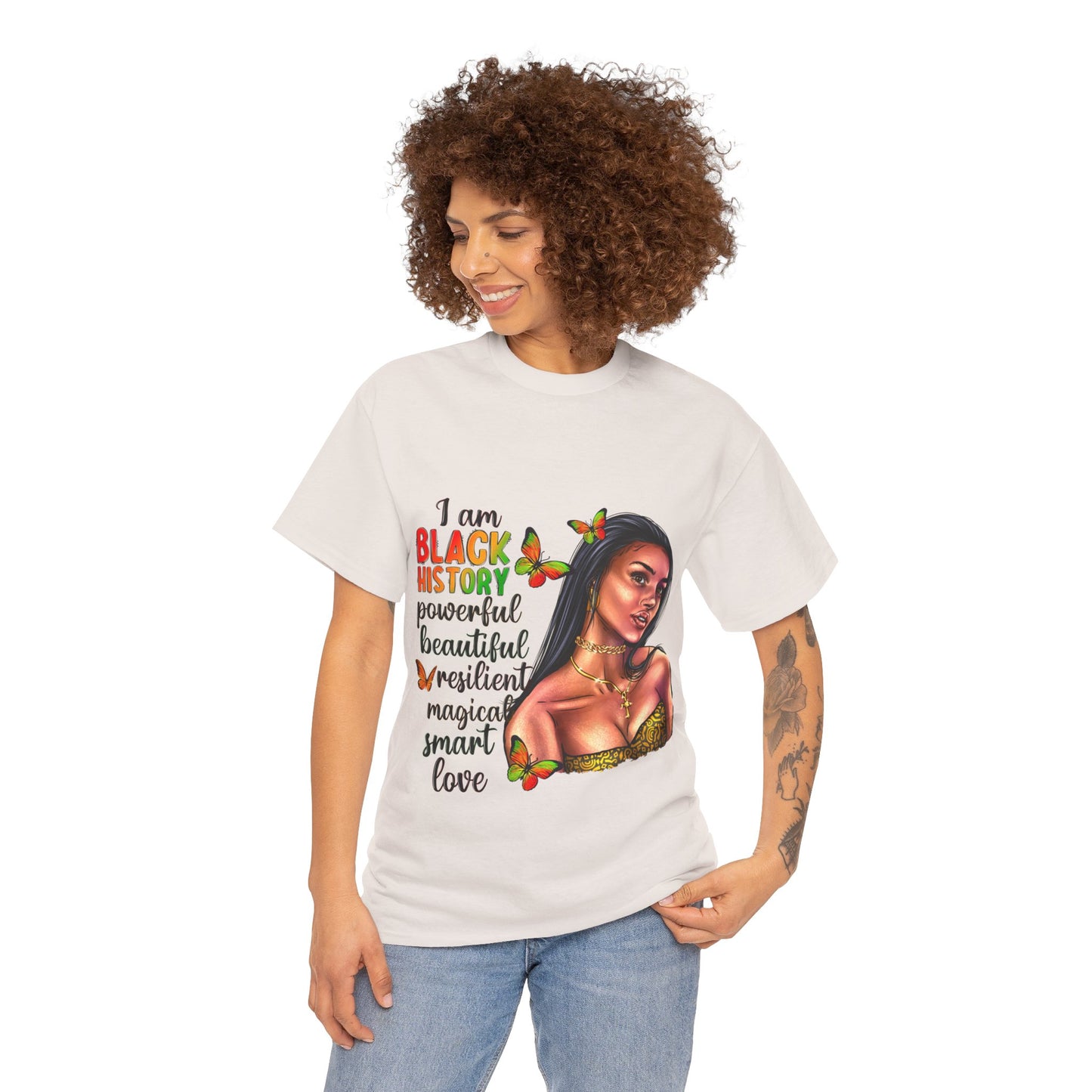 I Am Black History Unisex Heavy Cotton Tee