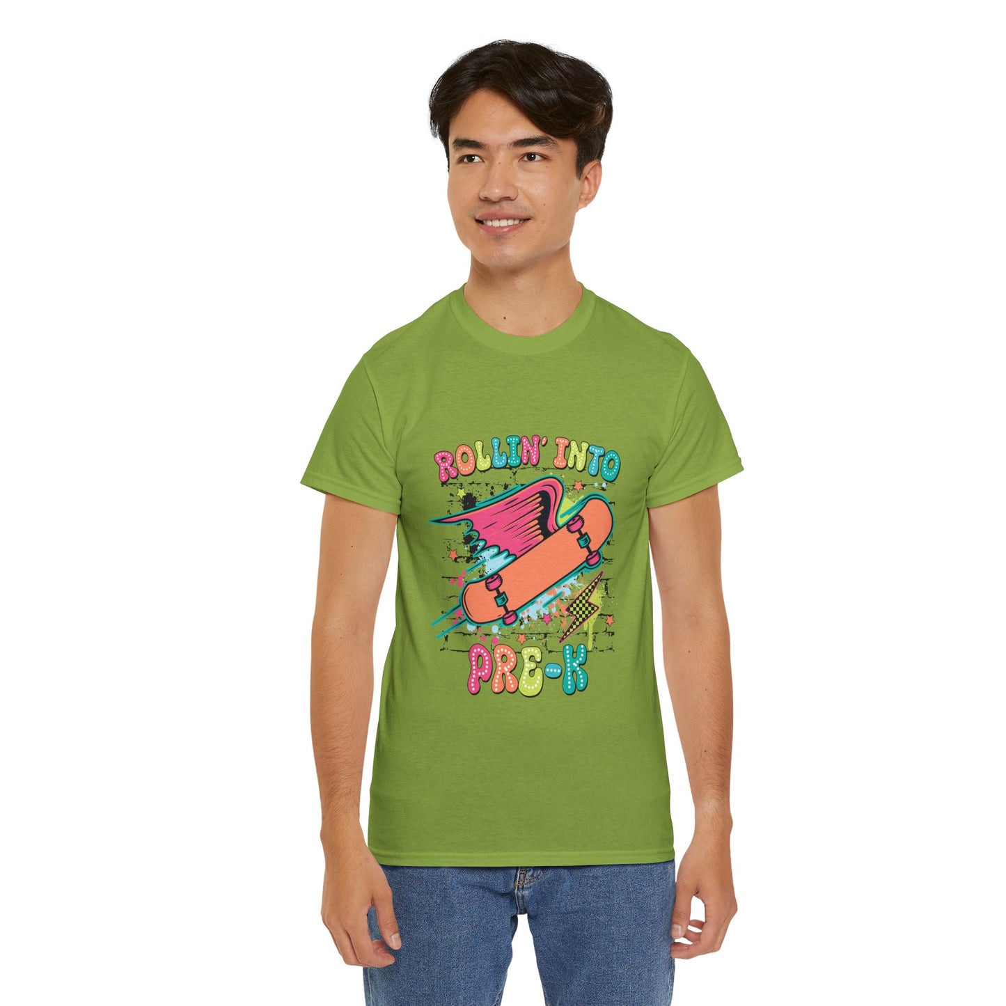 Rockin Into Pre K Unisex Heavy Cotton Tee