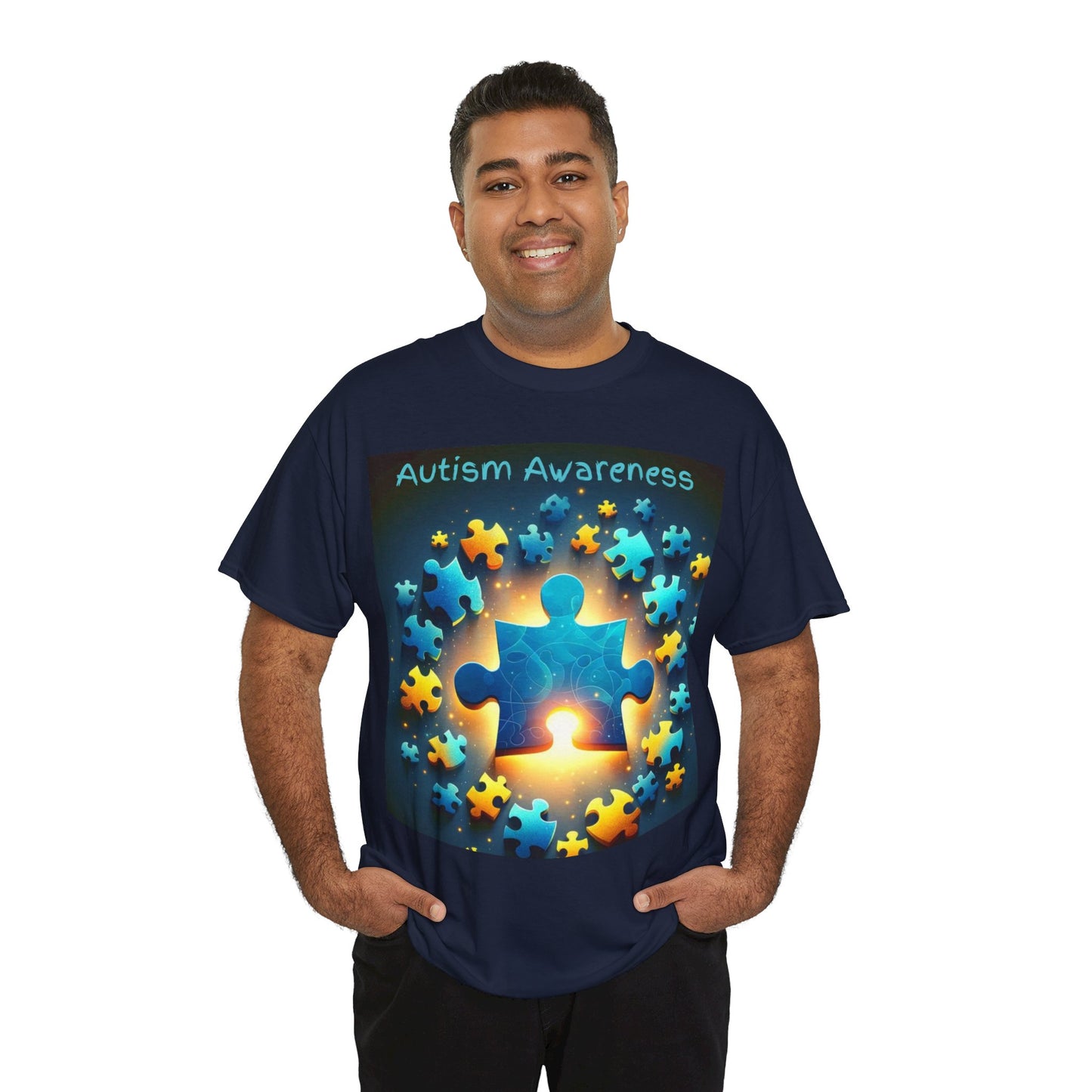 Autism Glow Unisex Heavy Cotton Tee