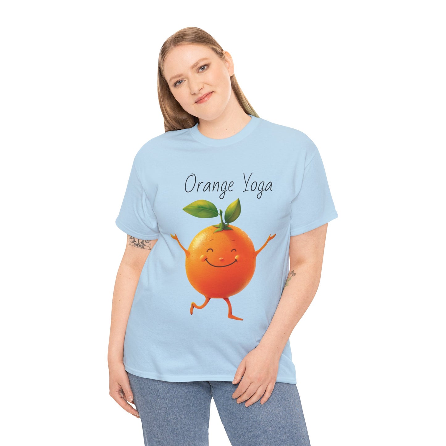 Orange Yoga Unisex Heavy Cotton Tee