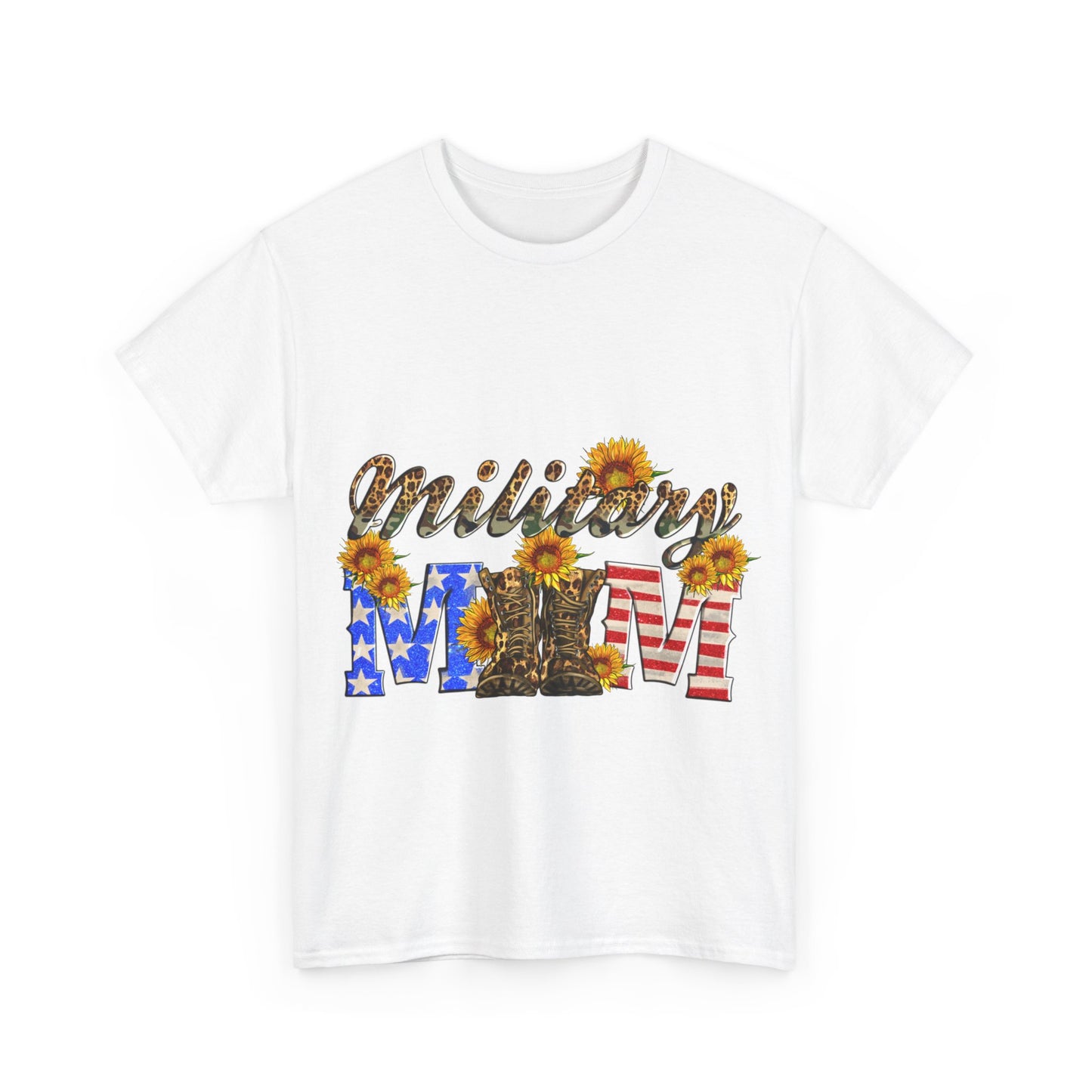 Military Mom Unisex Heavy Cotton Tee