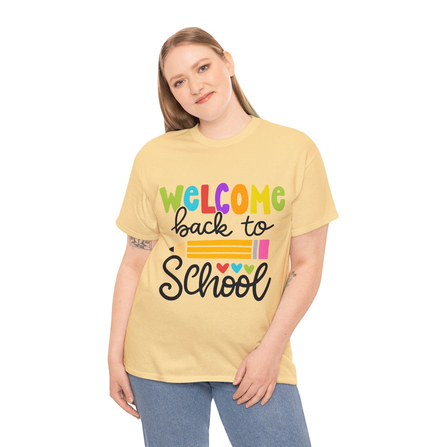 Welcome Back To School Unisex Heavy Cotton Tee