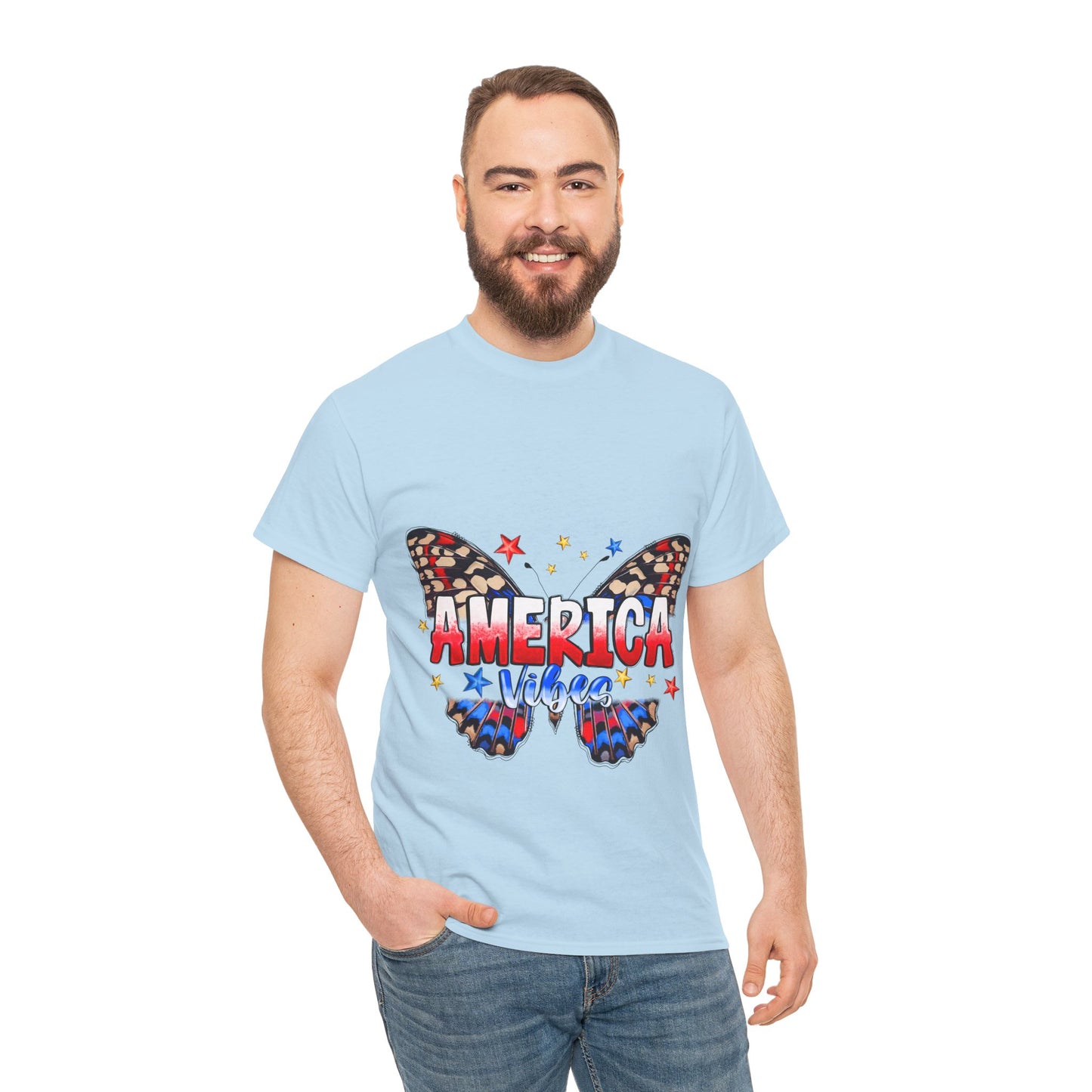 America Vibes Unisex Heavy Cotton Tee