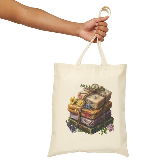 Presents Cottagecore Cotton Canvas Tote Bag