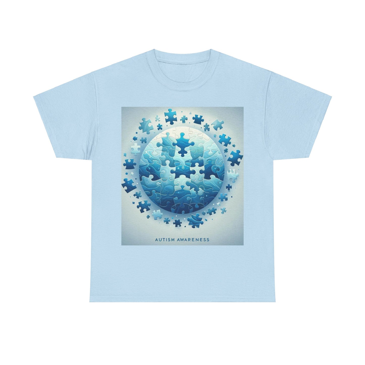 Autism Globe Unisex Heavy Cotton Tee