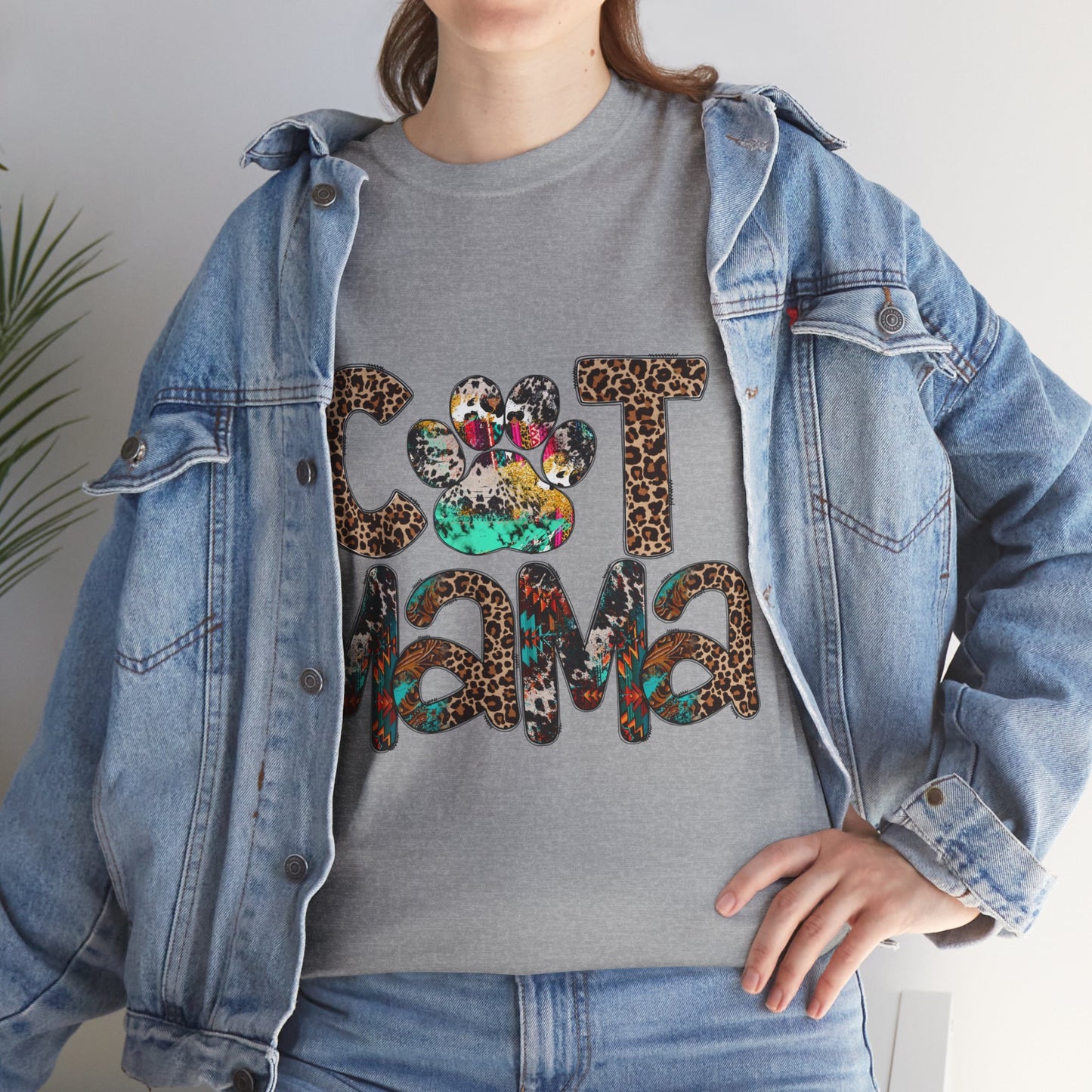 Cat Mama2 Unisex Heavy Cotton Tee