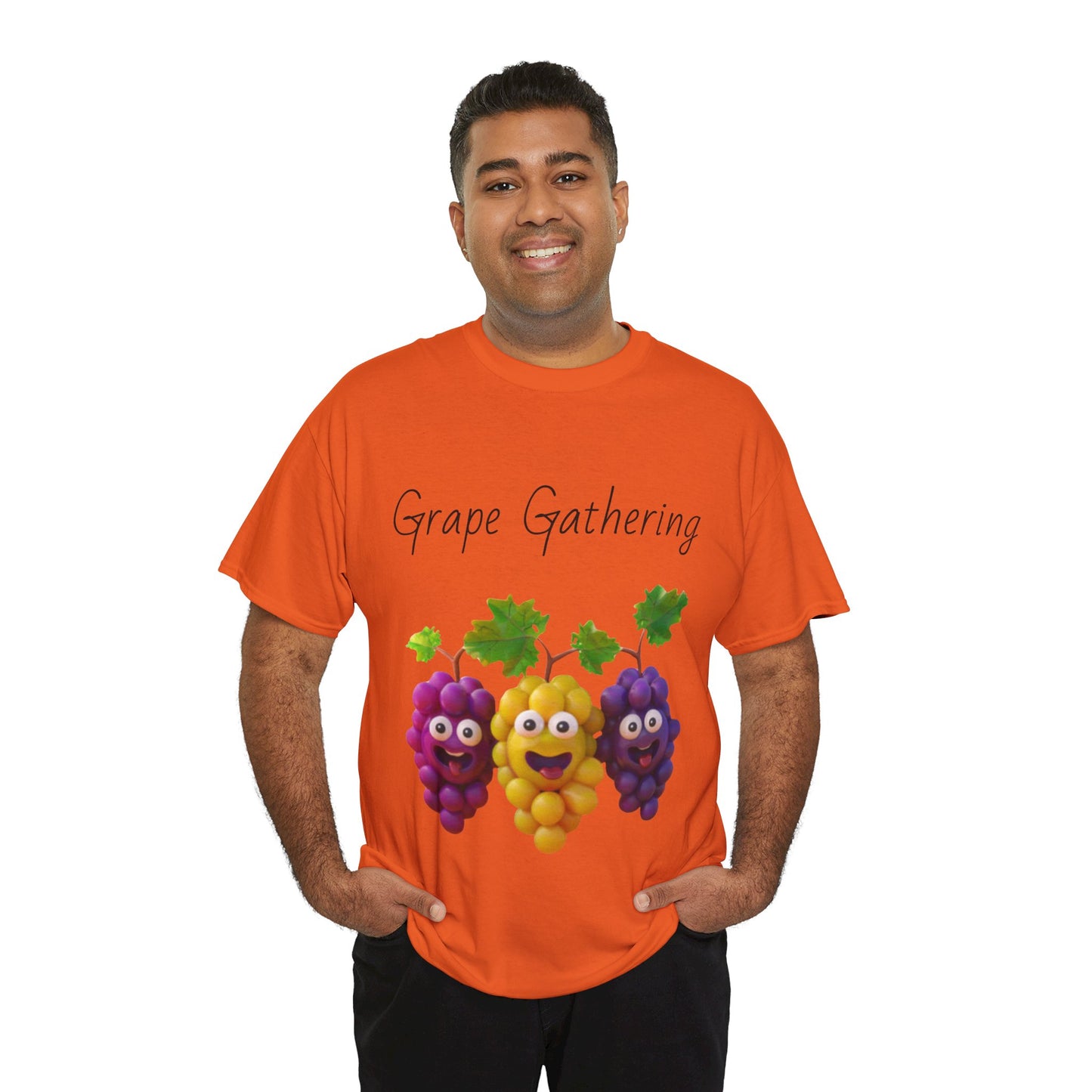 Grape Gathering Unisex Heavy Cotton Tee