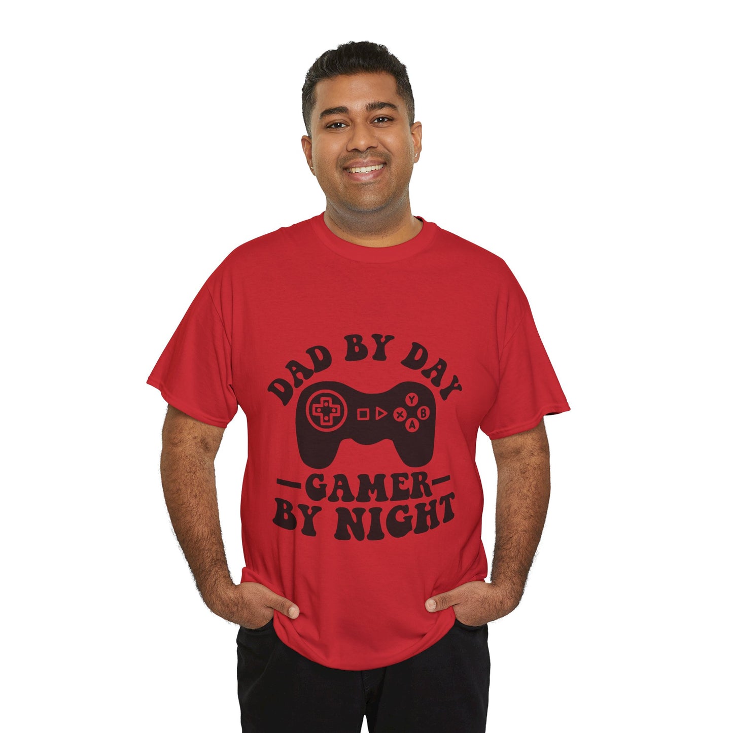 Gamer By Night Unisex Heavy Cotton Tee