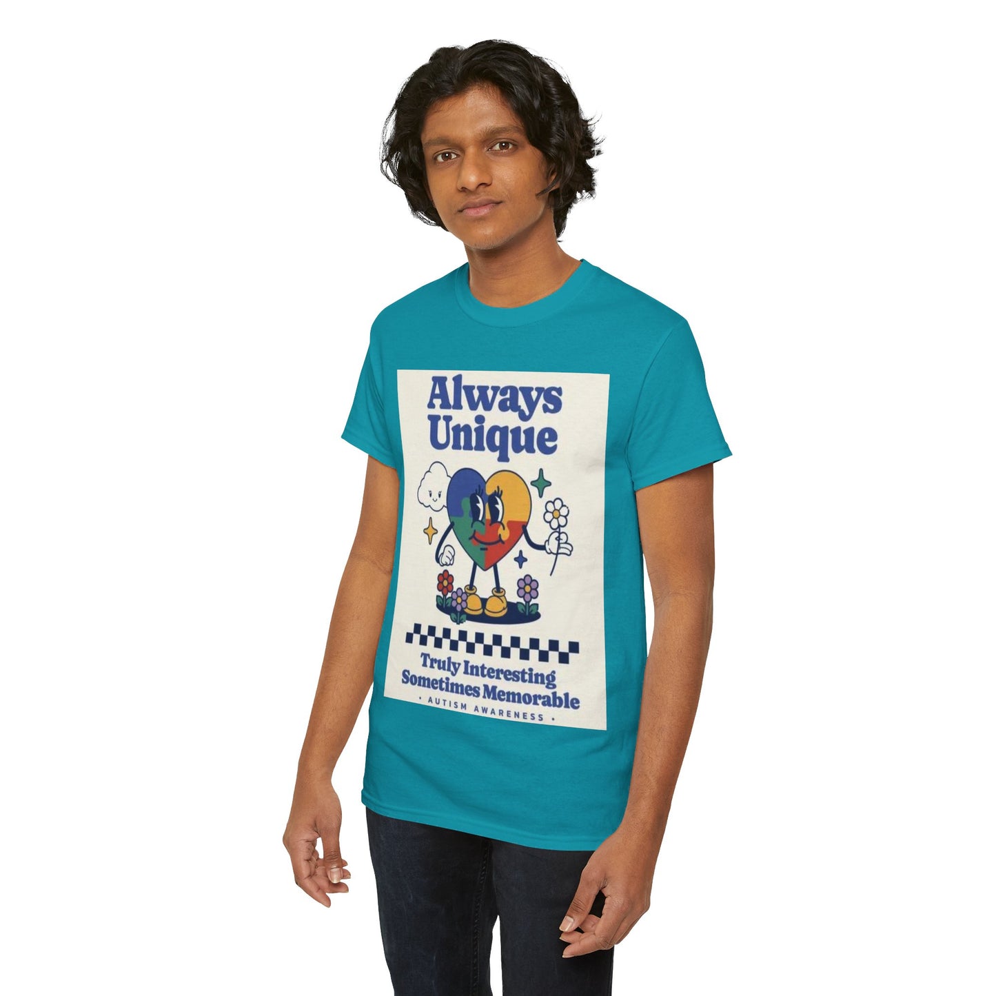 Always Unique Autism Awareness Unisex Heavy Cotton Tee