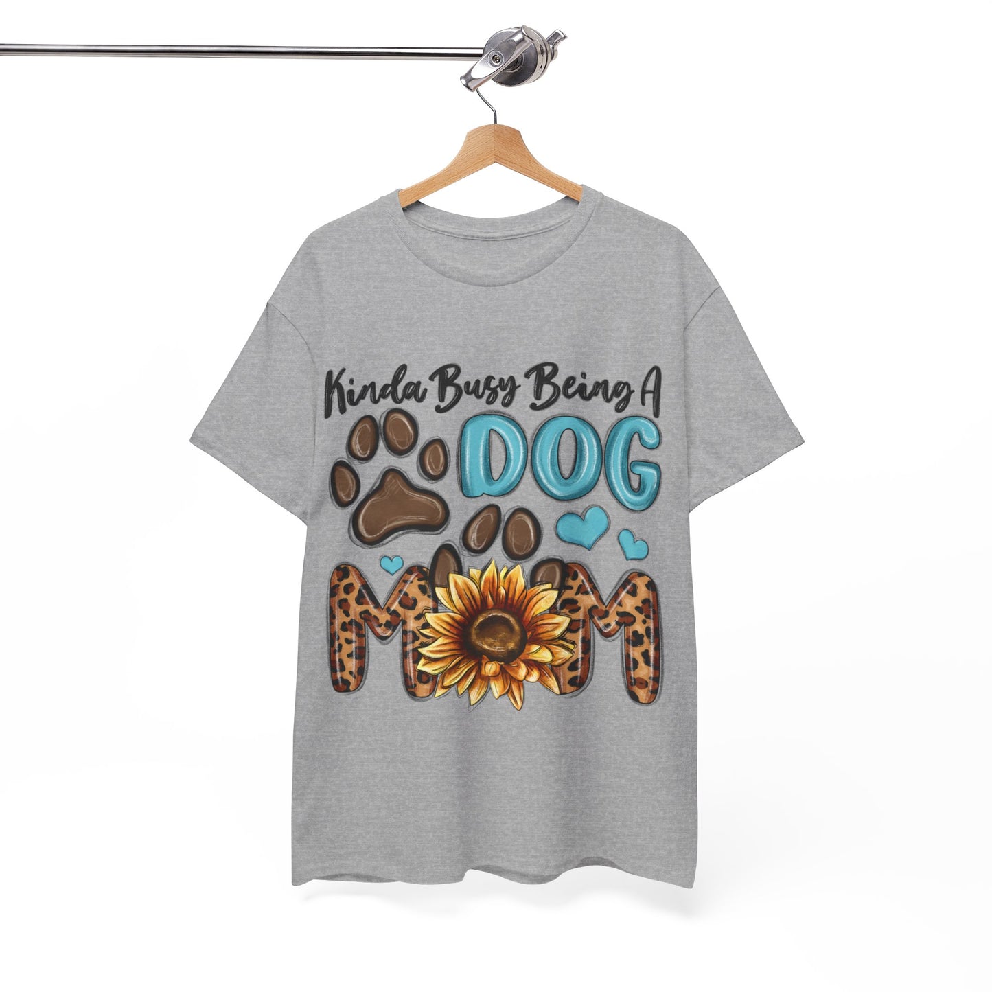 Busy Being A Dog Mom Unisex Heavy Cotton Tee