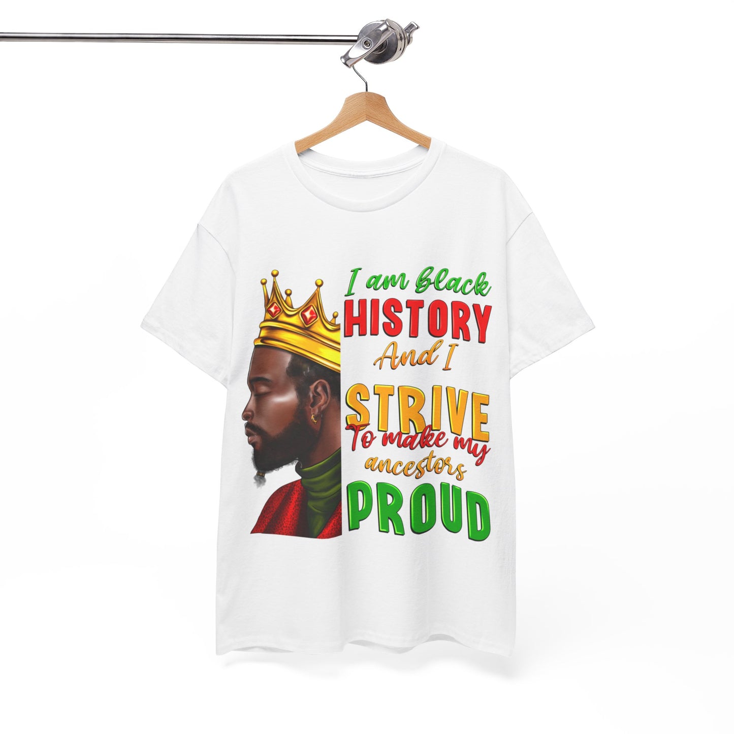 I Am Black History Male Unisex Heavy Cotton Tee