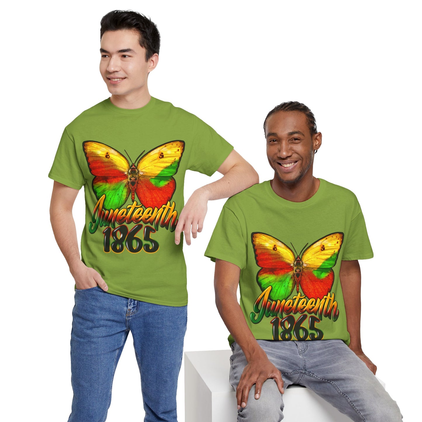 Juneteenth Butterfly Unisex Heavy Cotton Tee