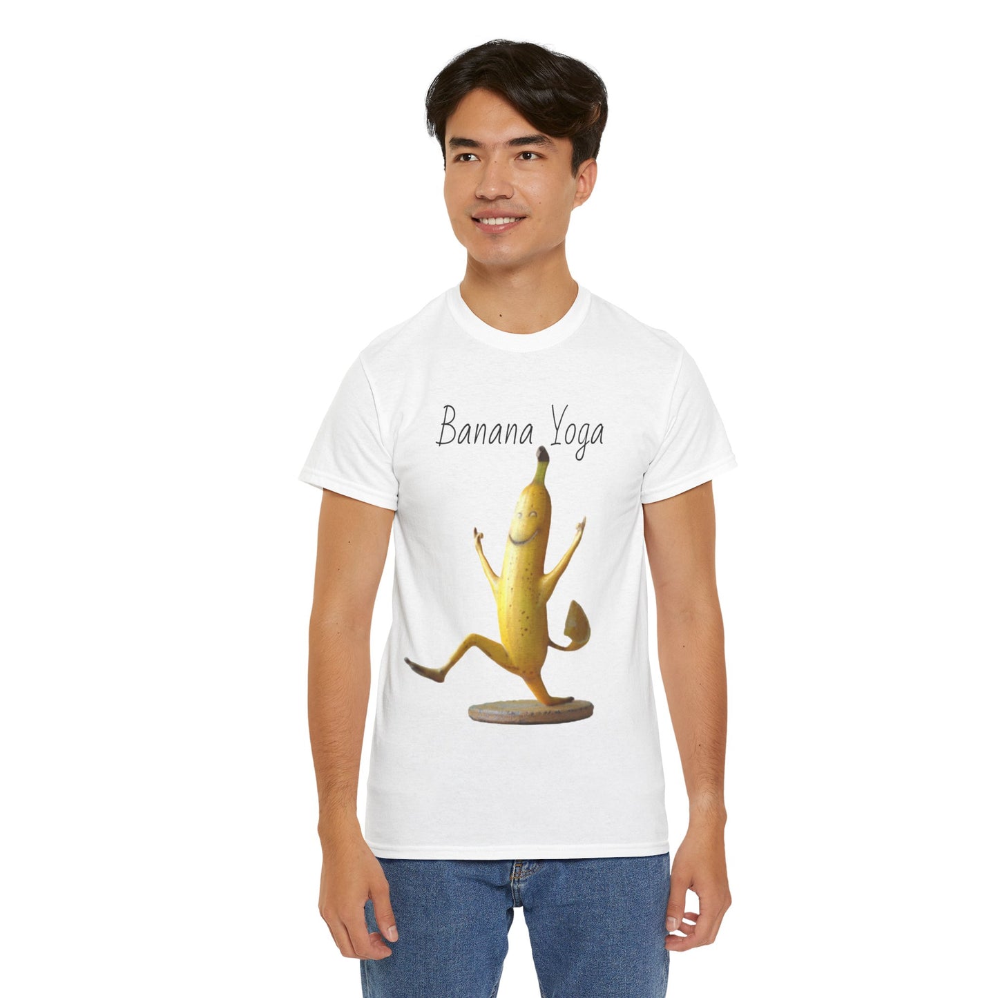 Banana Yoga2 Unisex Heavy Cotton Tee