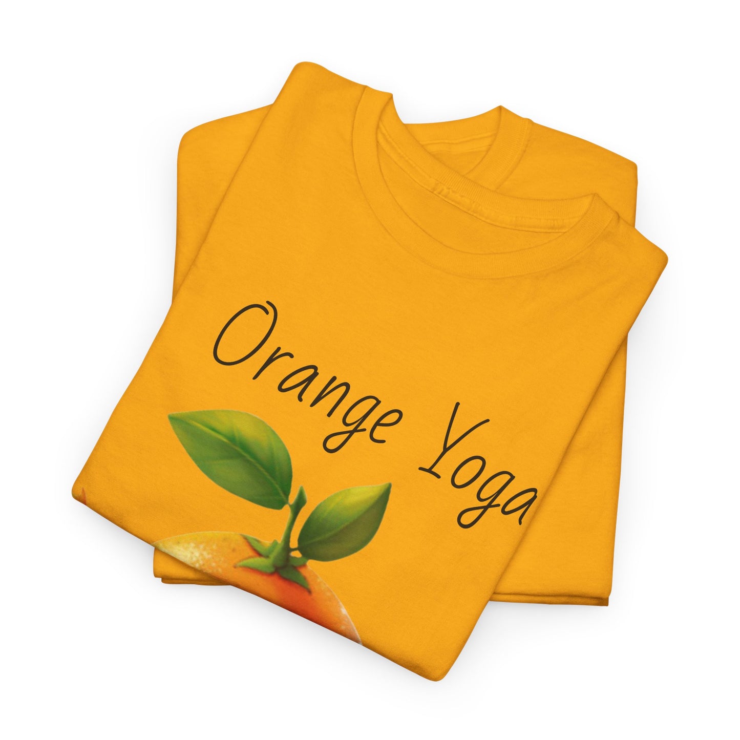 Orange Yoga Unisex Heavy Cotton Tee