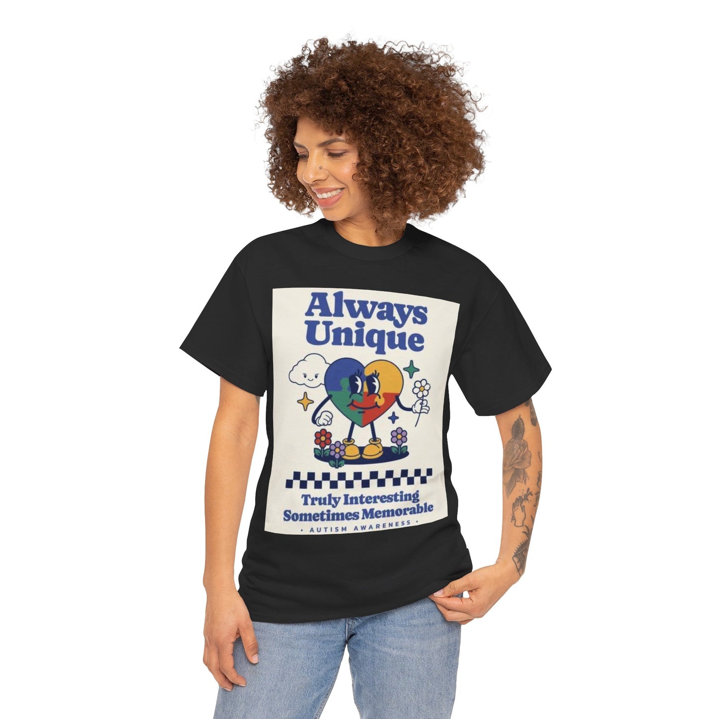 Always Unique Autism Awareness Unisex Heavy Cotton Tee