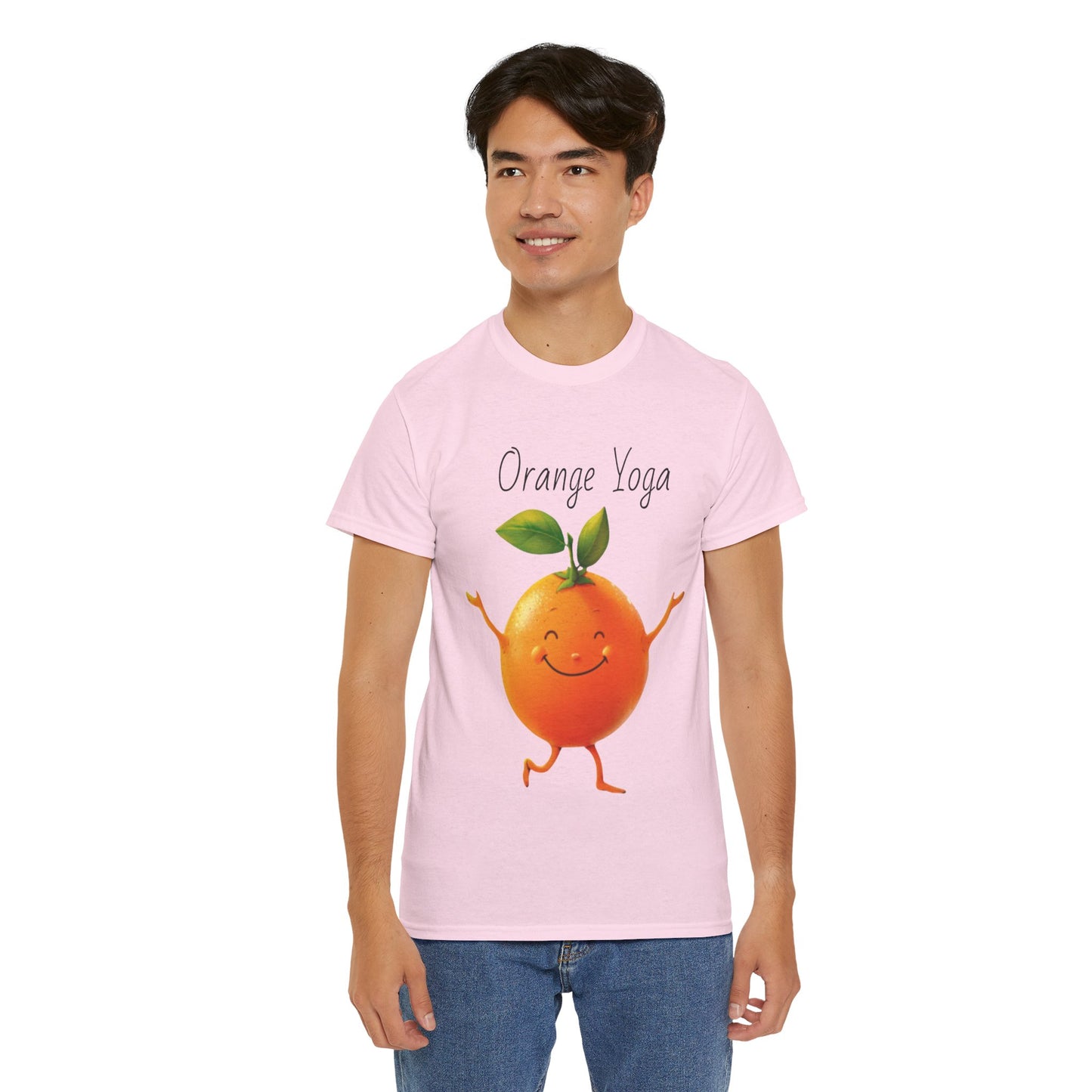 Orange Yoga Unisex Heavy Cotton Tee