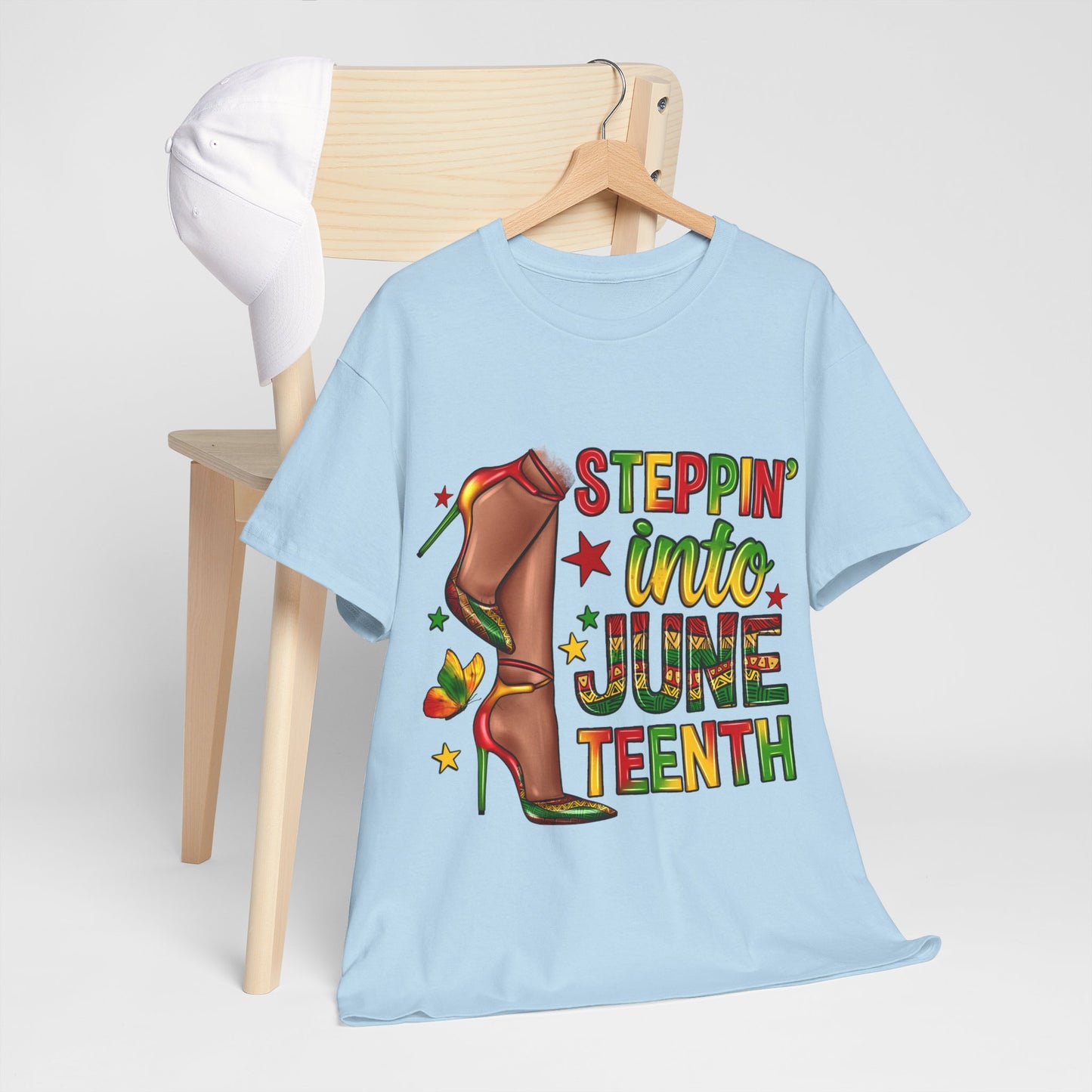 Stepping Into Juneteenth Unisex Heavy Cotton Tee