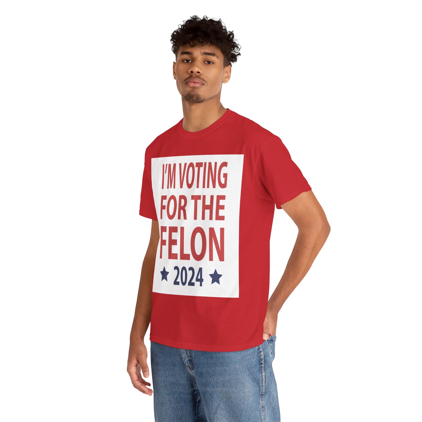 Voting For A Felon Unisex Heavy Cotton Tee