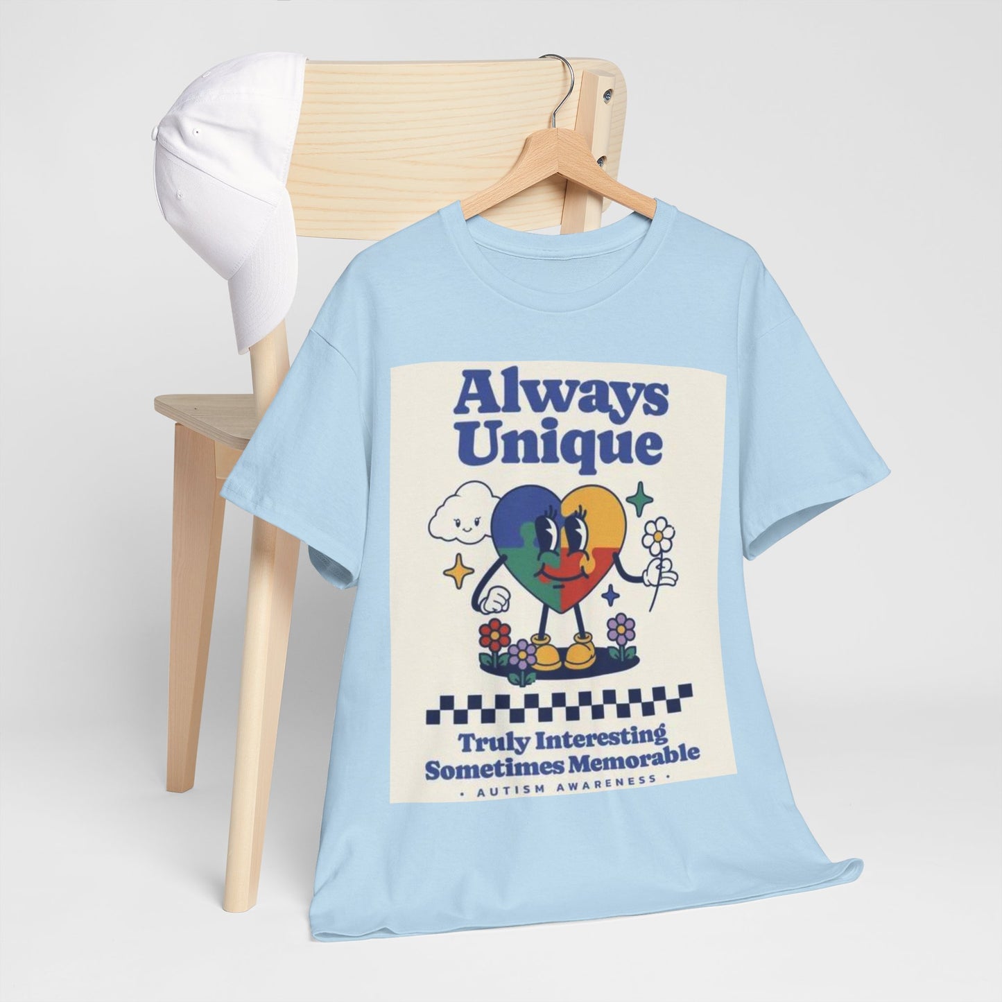 Always Unique Autism Awareness Unisex Heavy Cotton Tee