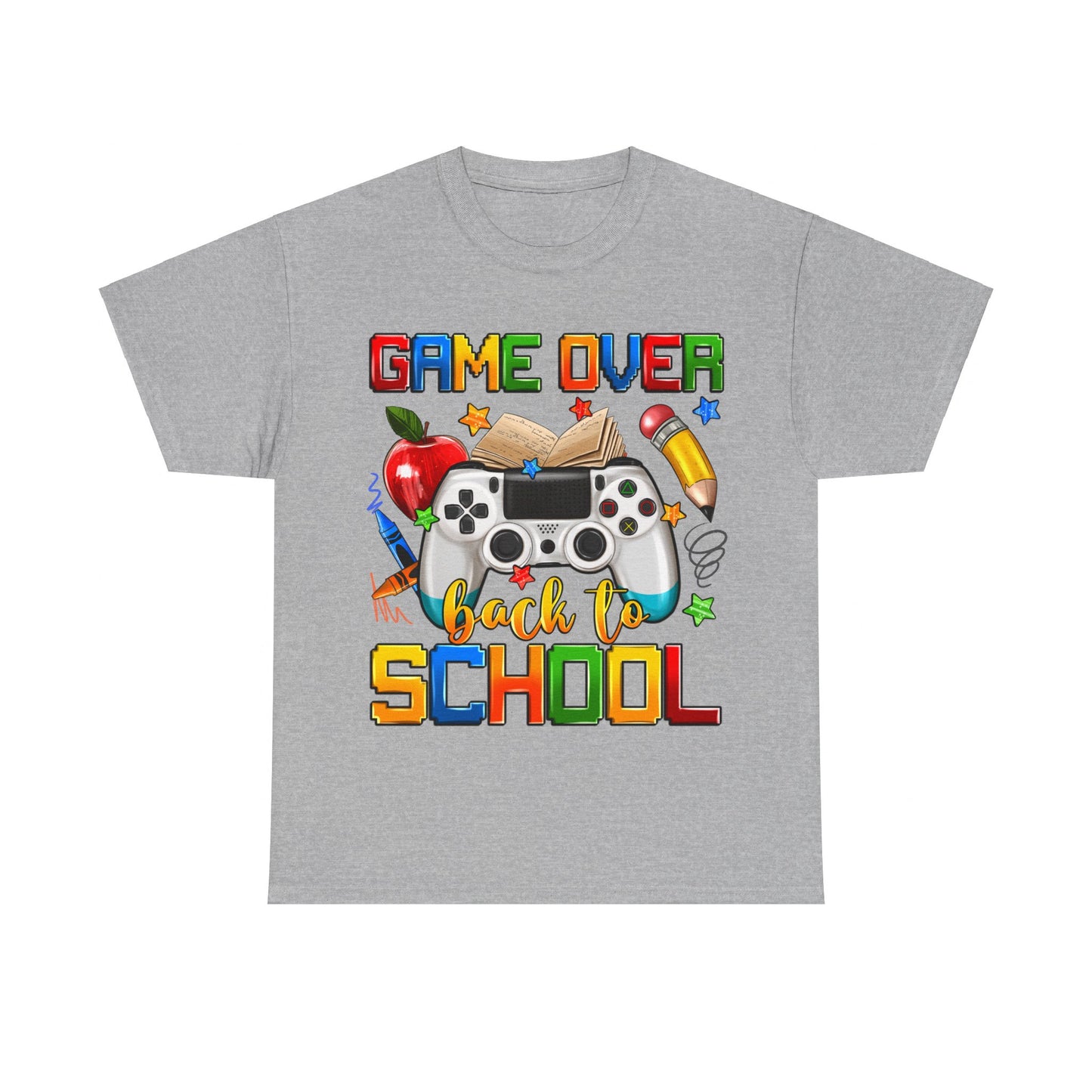 Game Over Back To School Unisex Cotton Tee