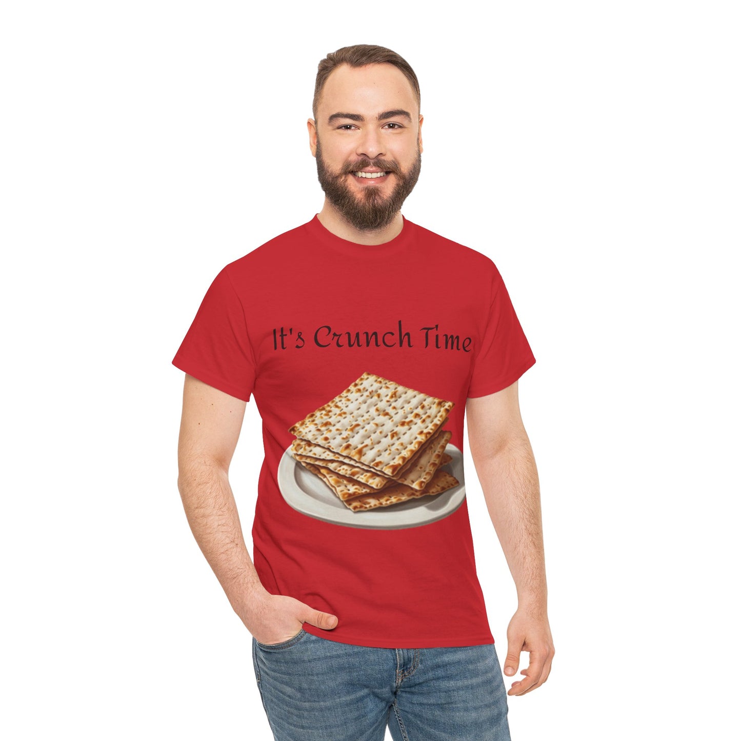 It's Crunch Time Matza Unisex Heavy Cotton Tee