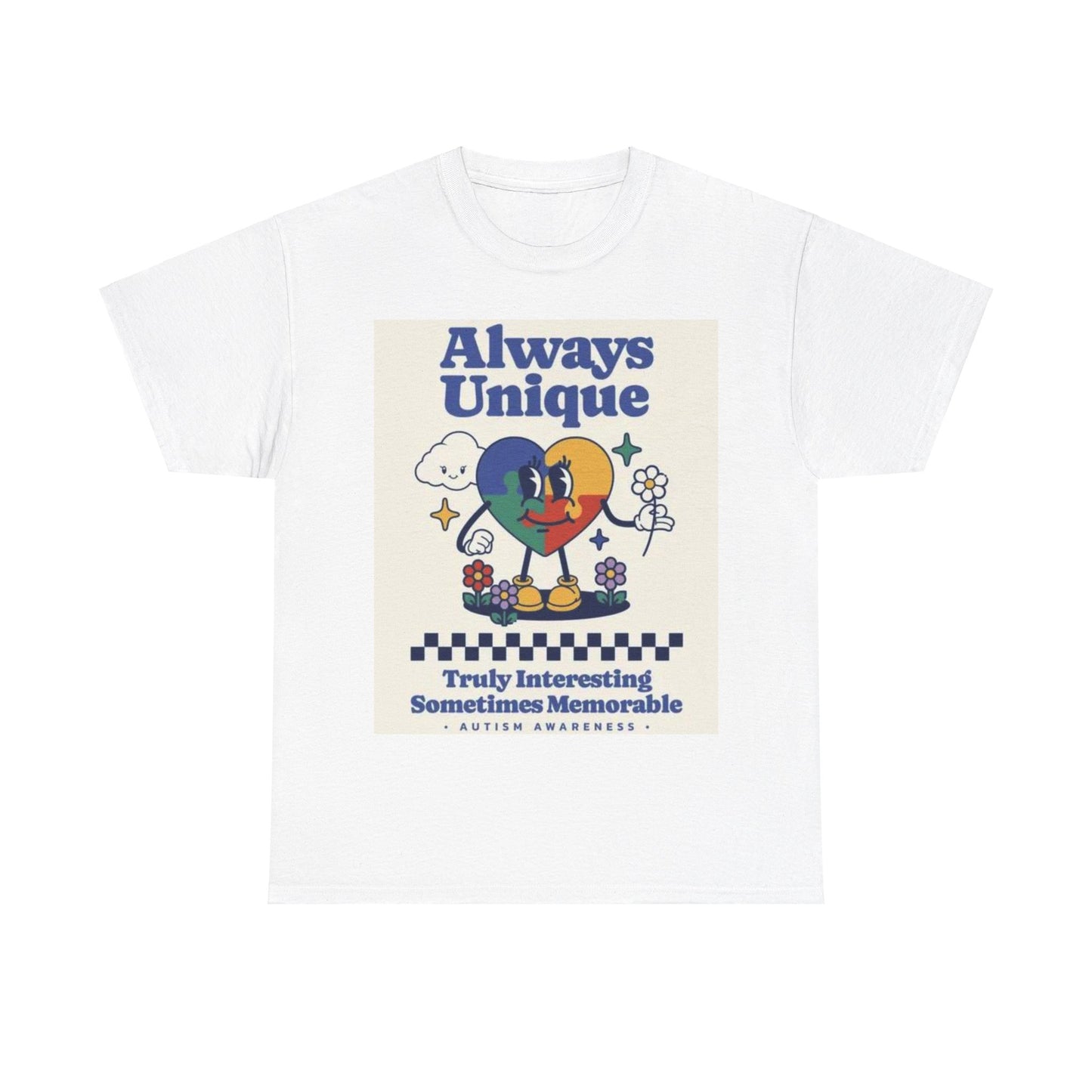 Always Unique Autism Awareness Unisex Heavy Cotton Tee