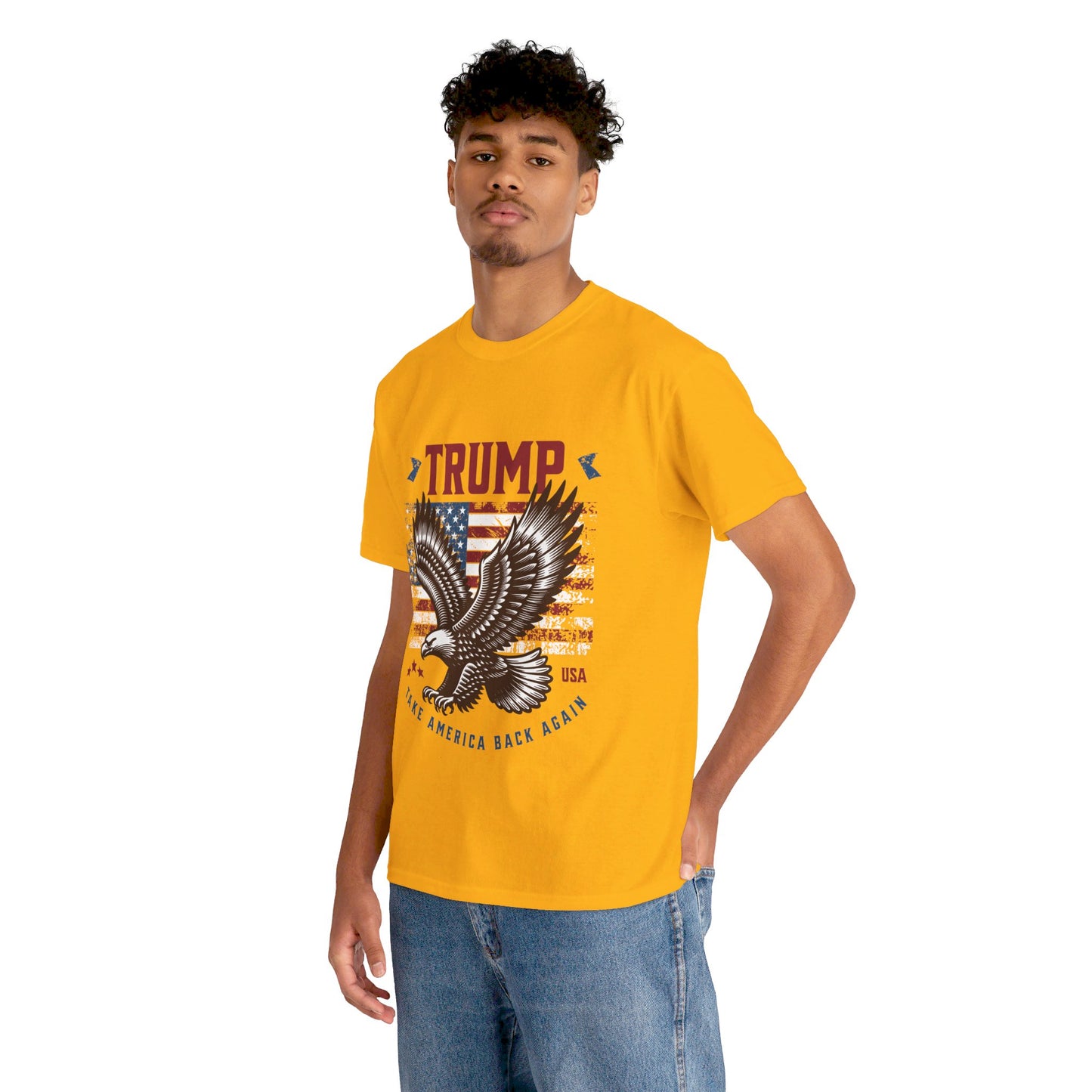 Trump MAGA Eagle Unisex Heavy Cotton Tee