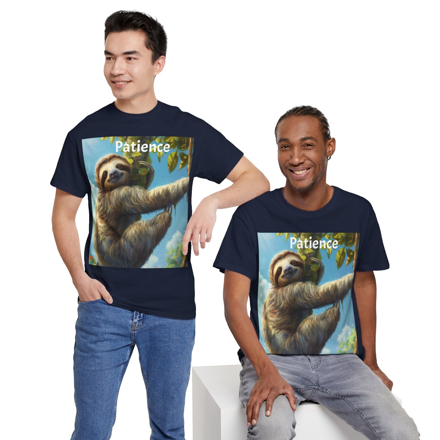 Sloth Patience Unisex Heavy Cotton Tee