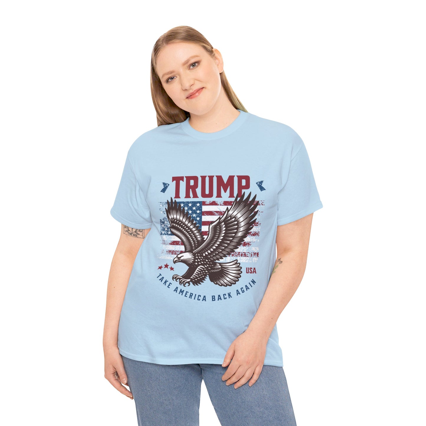 Trump MAGA Eagle Unisex Heavy Cotton Tee