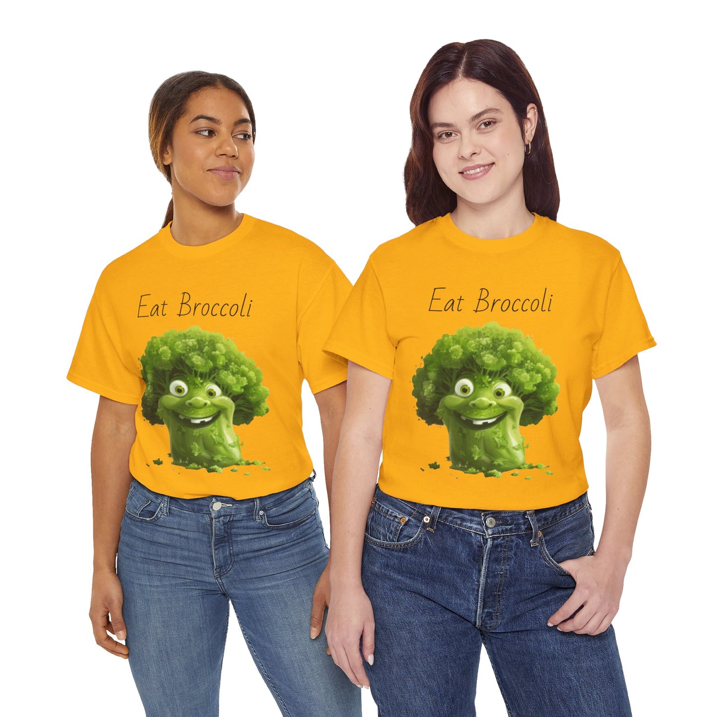 Eat Broccoli Unisex Heavy Cotton Tee