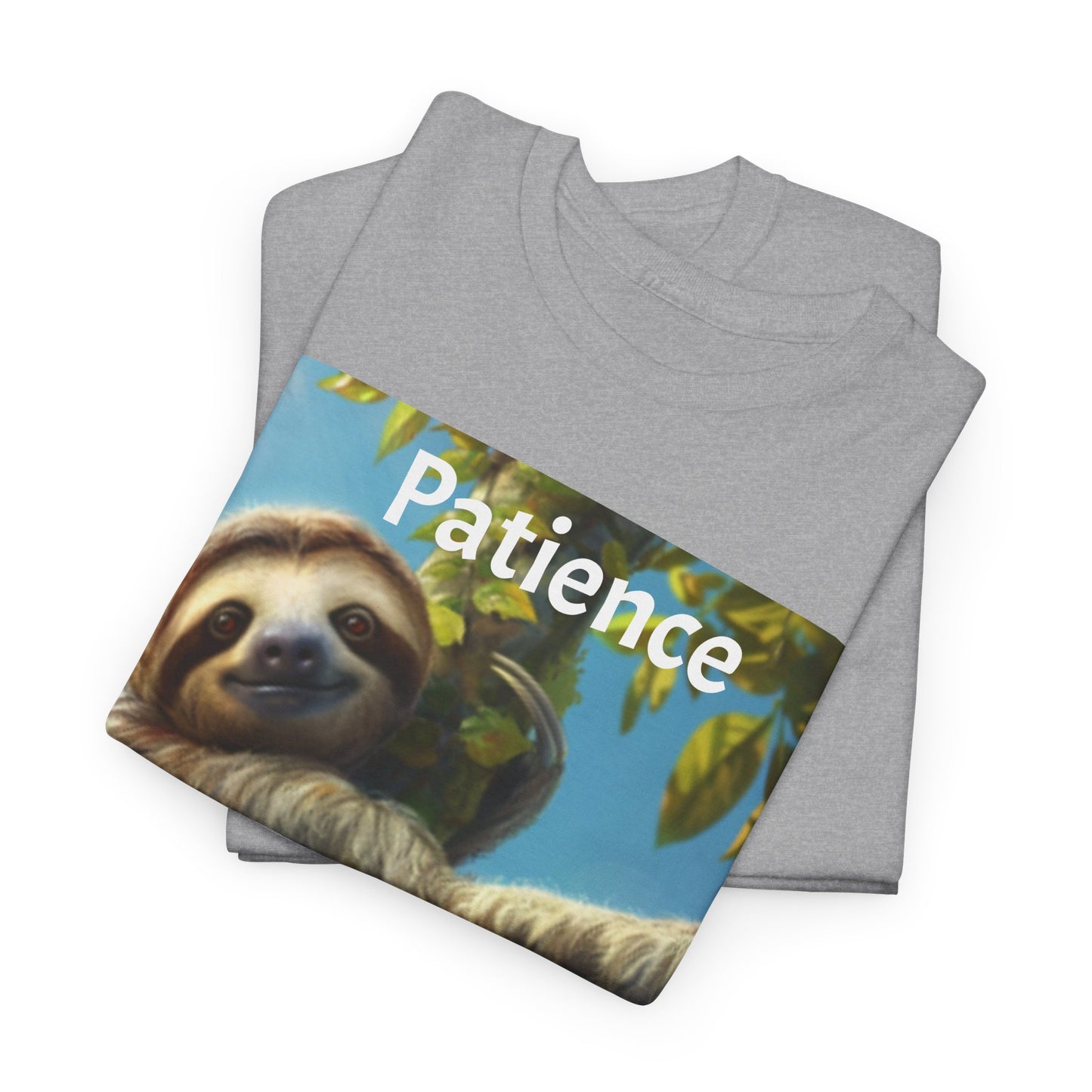 Sloth Patience Unisex Heavy Cotton Tee