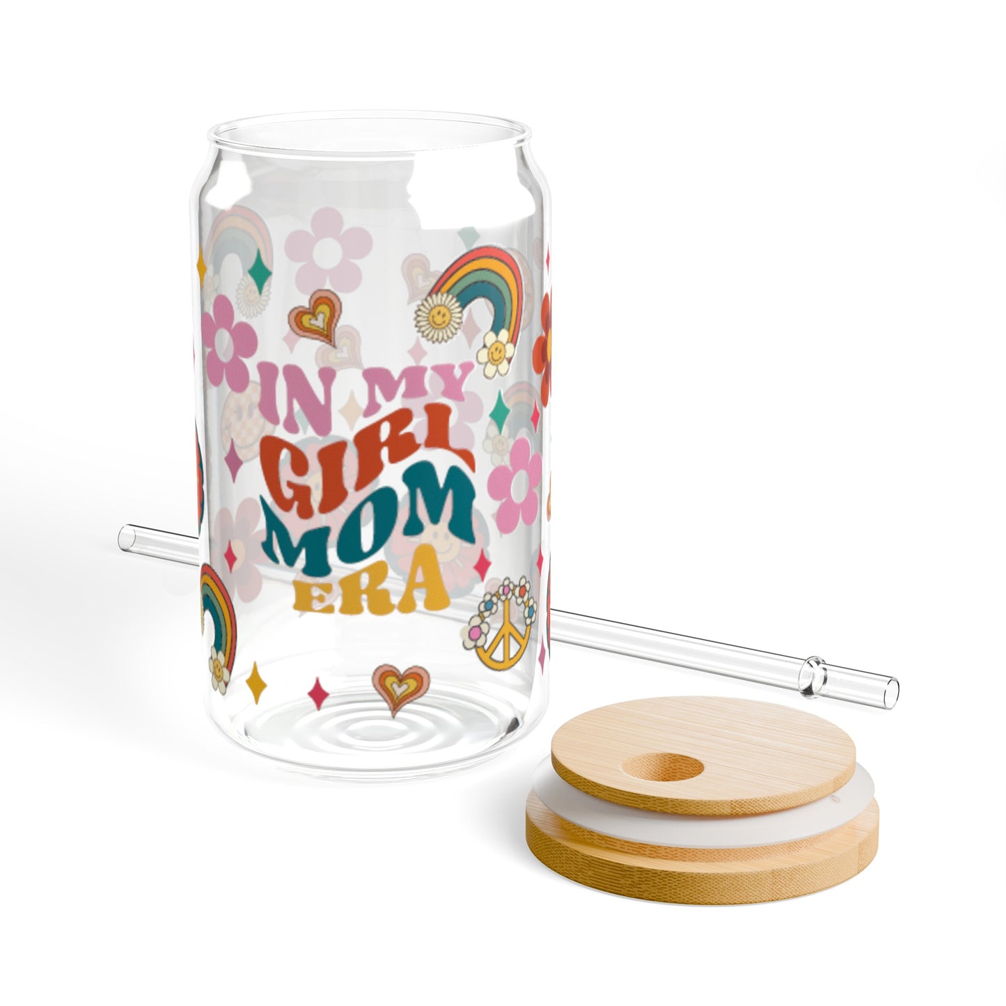 In My Mom Girl Era Sipper Glass, 16oz