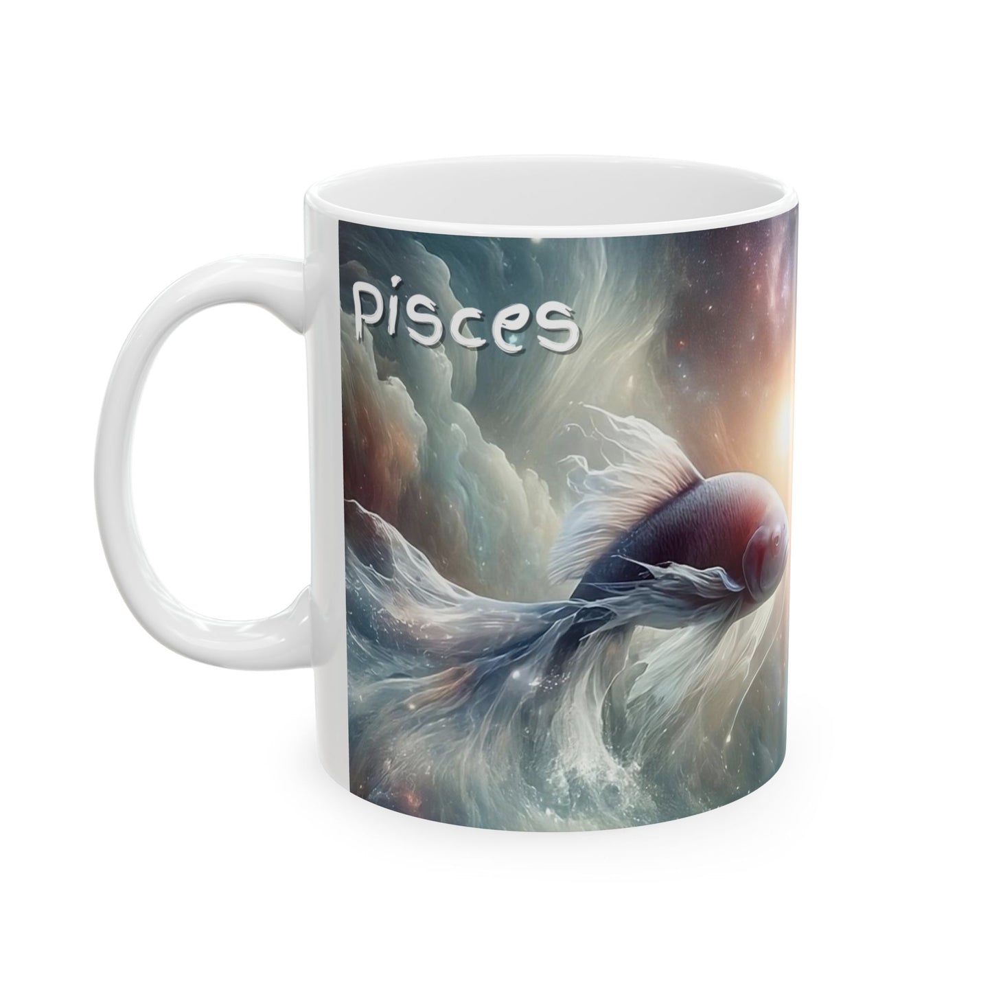 Pisces Ceramic Mug, 11oz