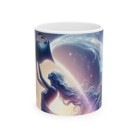 Aquarius Ceramic Mug, 11oz