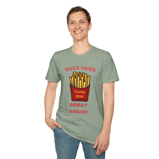 Make Fries Great Again! Trump 2024 Unisex Softstyle T-Shirt