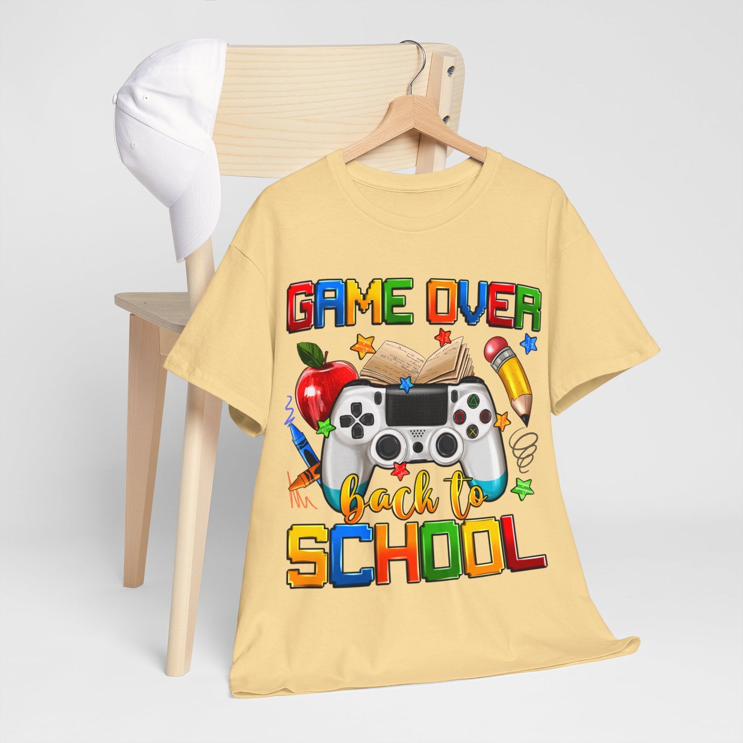 Game Over Back To School Unisex Cotton Tee