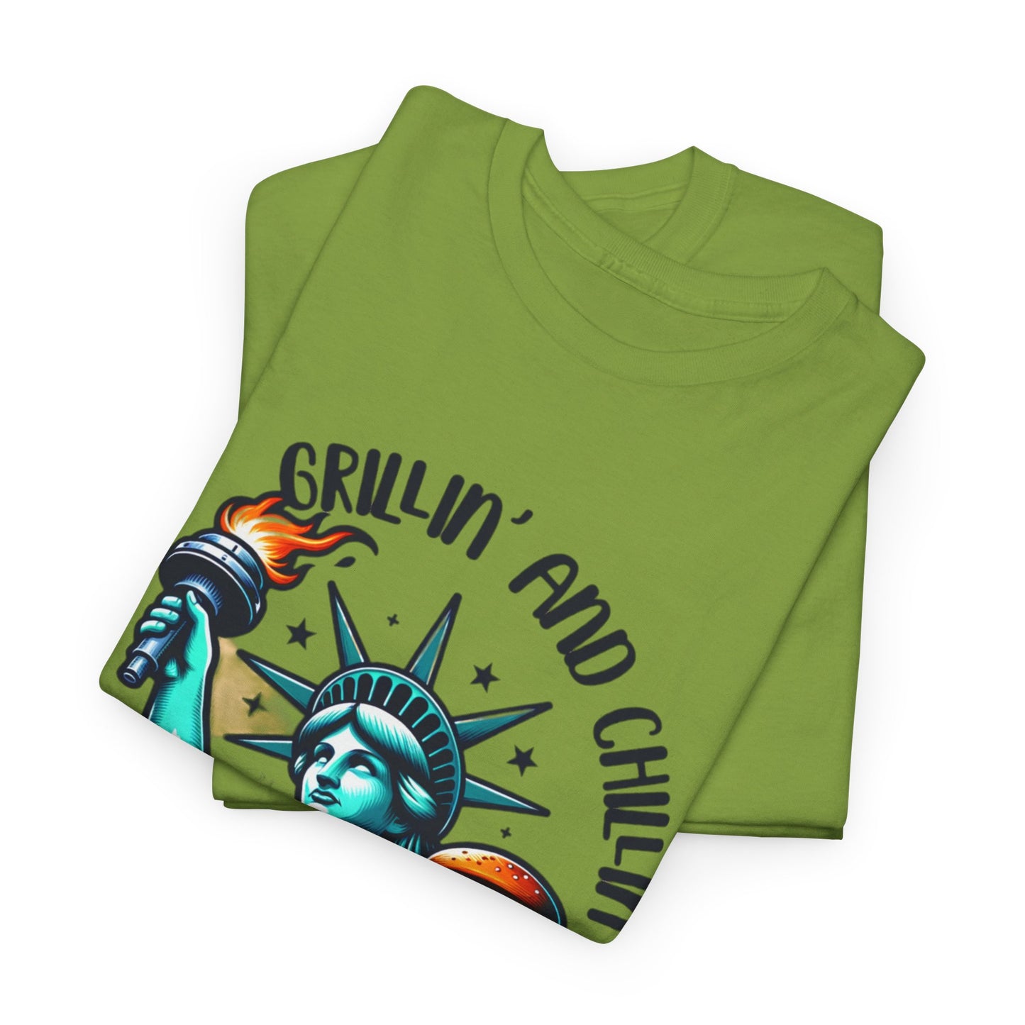 Grillin' Unisex Heavy Cotton Tee