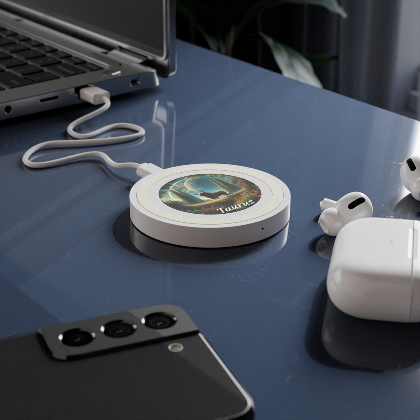 Taurus Zodiac Sign Quake Wireless Charging Pad