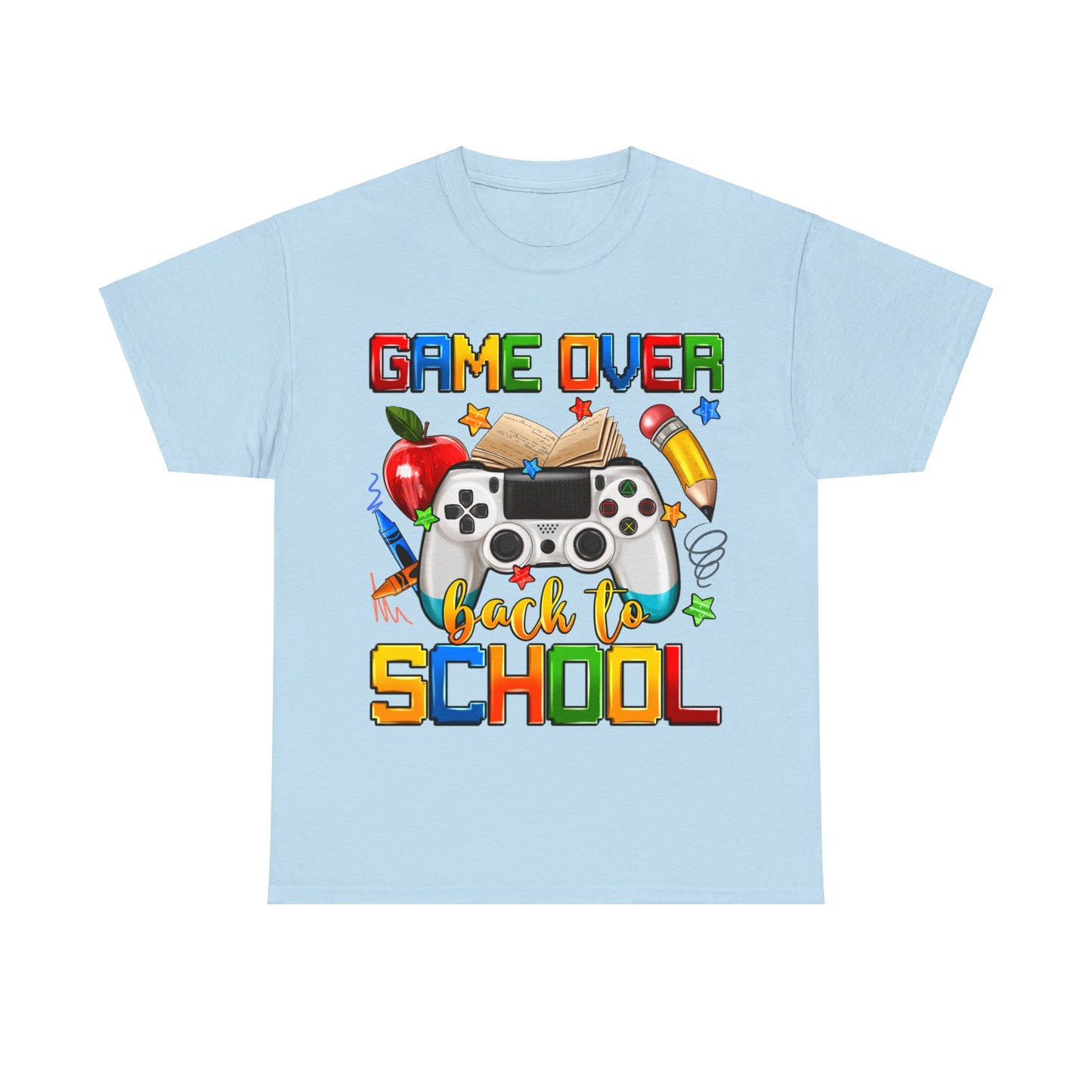 Game Over Back To School Unisex Cotton Tee