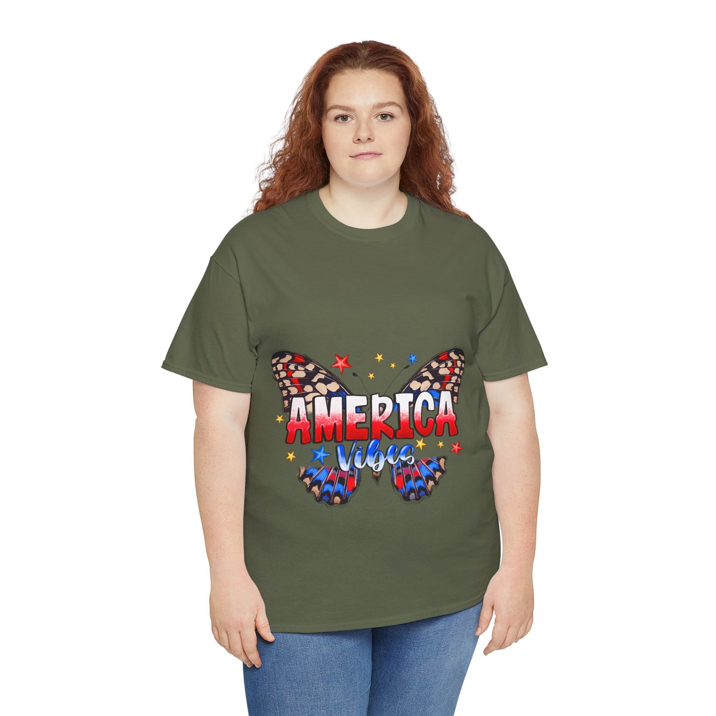 America Vibes Unisex Heavy Cotton Tee