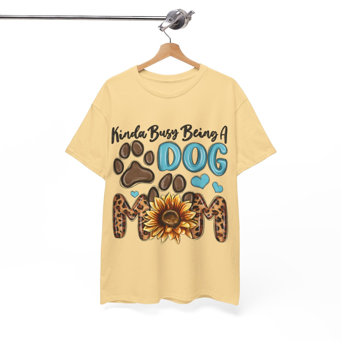 Busy Being A Dog Mom Unisex Heavy Cotton Tee