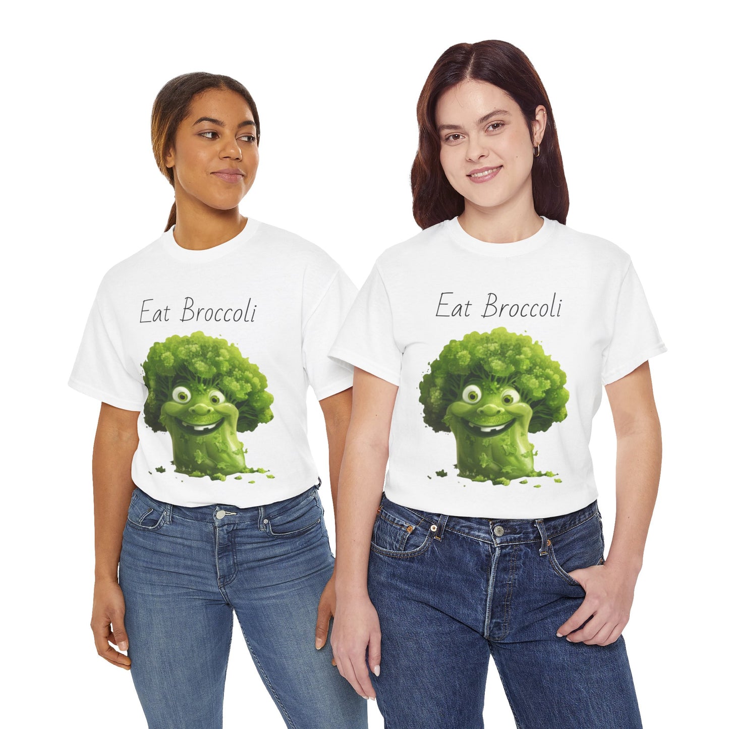 Eat Broccoli Unisex Heavy Cotton Tee