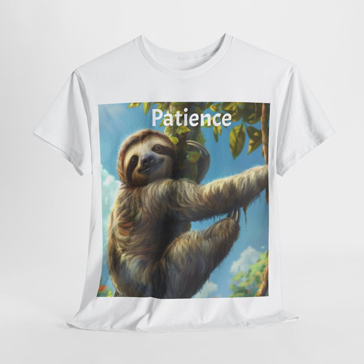 Sloth Patience Unisex Heavy Cotton Tee