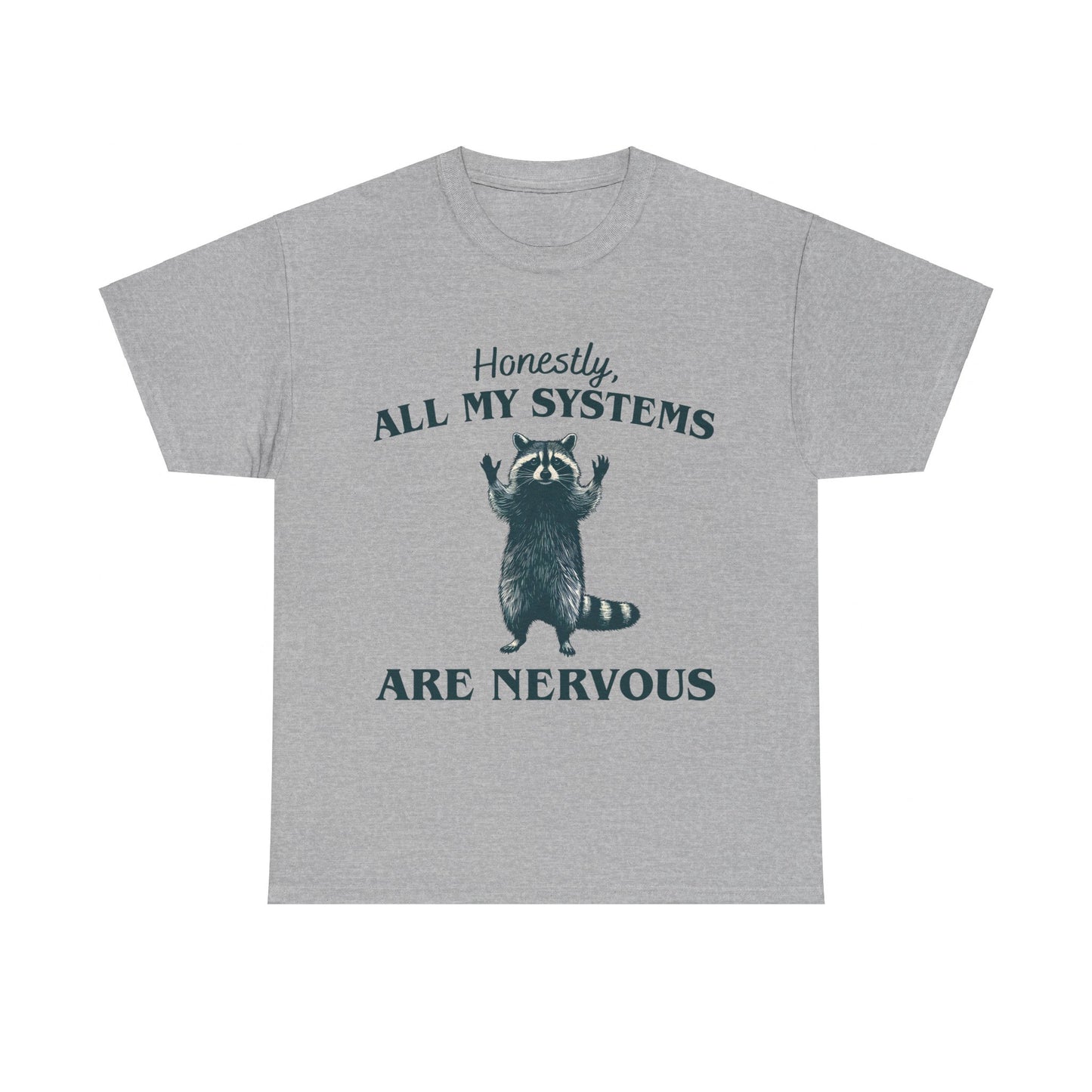 Nervous Racoon Unisex Heavy Cotton Tee