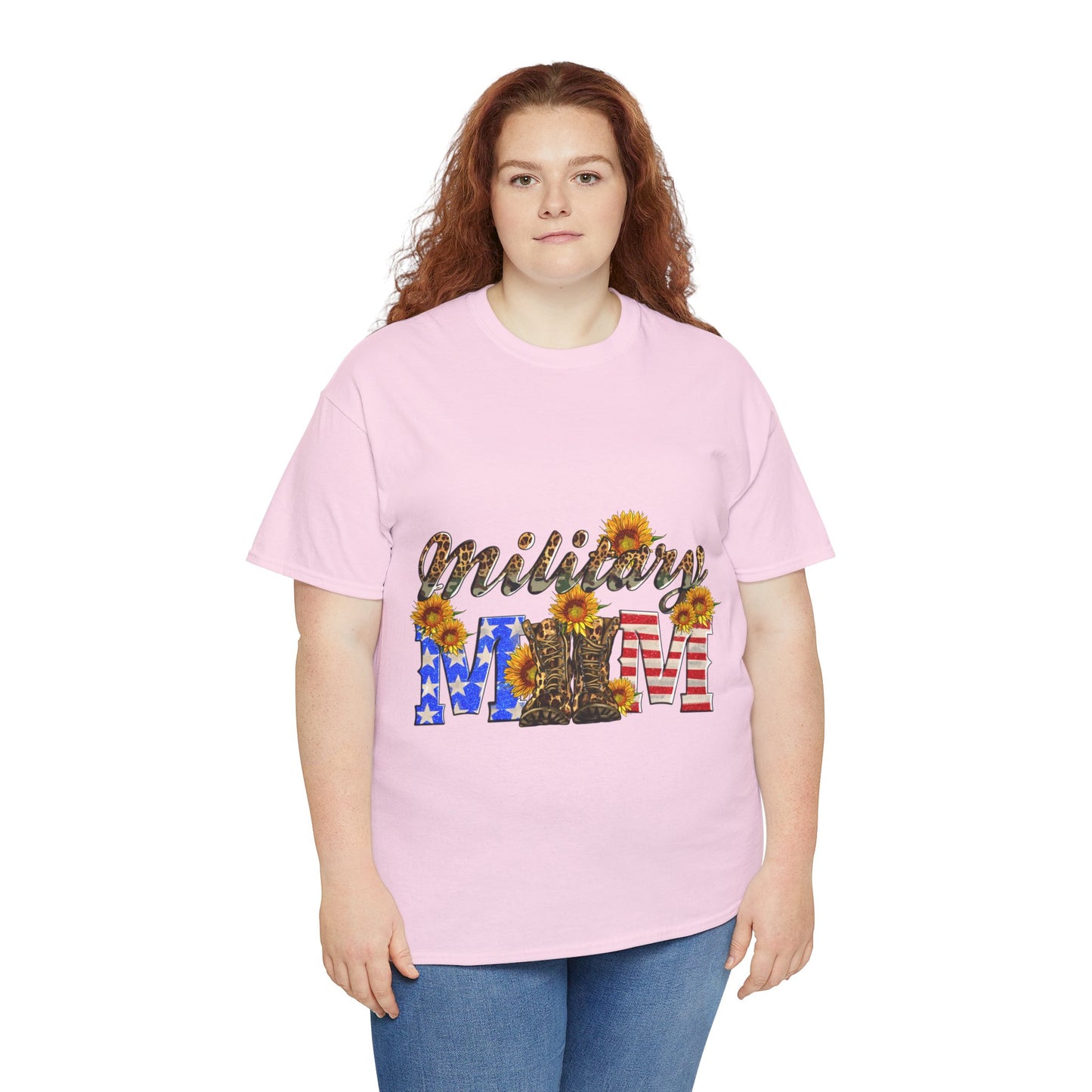 Military Mom Unisex Heavy Cotton Tee