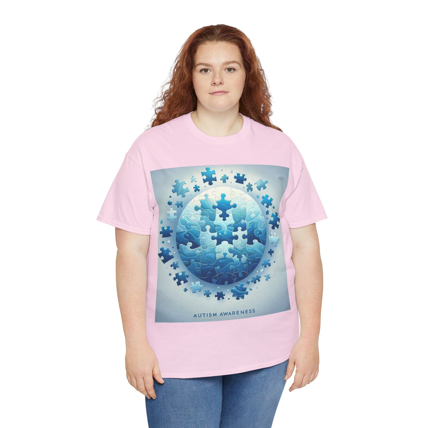 Autism Globe Unisex Heavy Cotton Tee